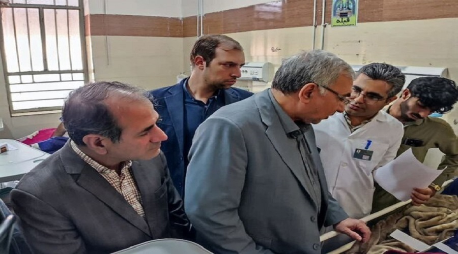 عیادت عین اللهی از مجروحان حادثه تروریستی در چابهار